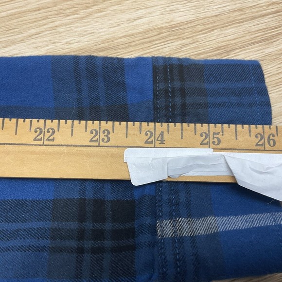 Eddie Bauer Men's Classic Fit Long Sleeve Multi Color Plaid Flannel Shirt TXL - Picture 7 of 8